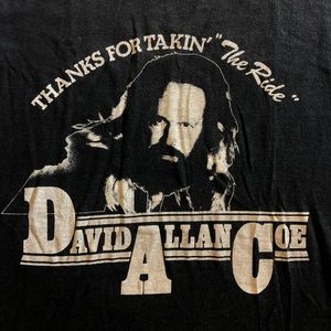 Rare Vintage 1970’s DAVID ALLAN COE T-Shirt